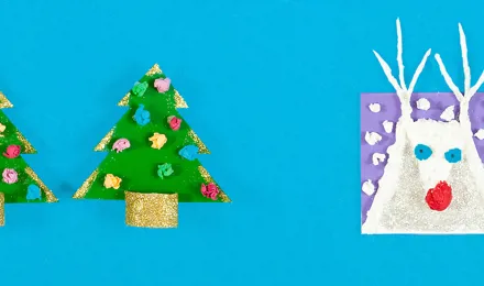 2 belles idées de cartes de Noël à faire soi-même avec les enfants