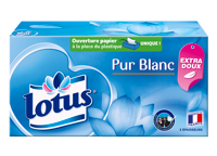 Boîte mouchoirs Lotus Pur Blanc