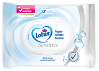 Papier toilette humide Lotus Sensitive