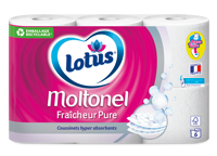 Papier toilette Lotus Moltonel Fraîcheur Pure