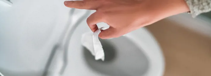 Peut-on jeter les lingettes dans les toilettes ?