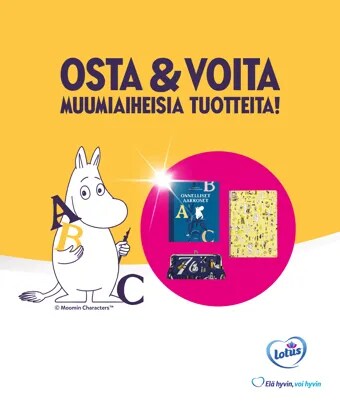 Osta & voita muumiaiheisia tuotteita!